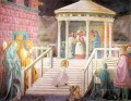 Presentación de María en el templo del Renacimiento temprano Paolo Uccello
